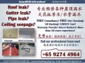 专业防水维修：屋顶漏水／天花板渗水／地板漏水等