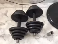 出售哑铃、杠铃可拆卸25kg