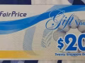 出fairprice 现金券160块