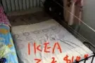 IKEA单人床,长短可申缩可做儿童床,有床垫