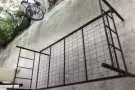 单人铁床带床板出售