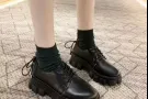 女鞋 人造皮鞋 英伦风小皮鞋