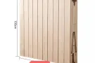 1.2米的单人松木床
