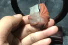 天然红黄兔毛水晶，九尾狐