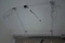 电工安装灯具, 吊扇，走线铺线，检查维修灯具故障电路, 地板打磨修复，刷墙面漆