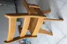 白橡木可旋转电脑椅书桌椅