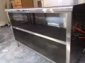 白鋼櫥架2件 $450