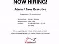 营业人员 勿落工作] [Sales Admin Bedok]
